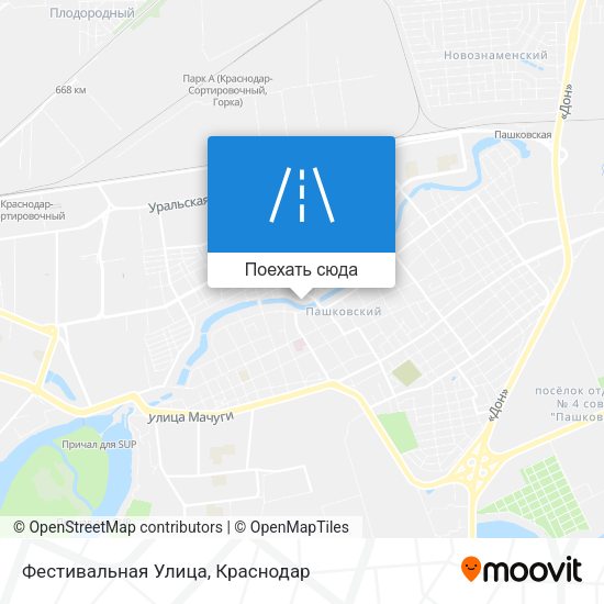 Карта Фестивальная Улица