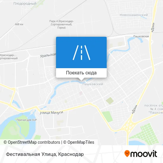 Карта Фестивальная Улица
