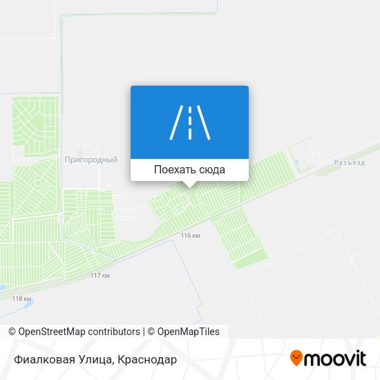 Карта Фиалковая Улица