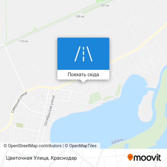 Карта Цветочная Улица