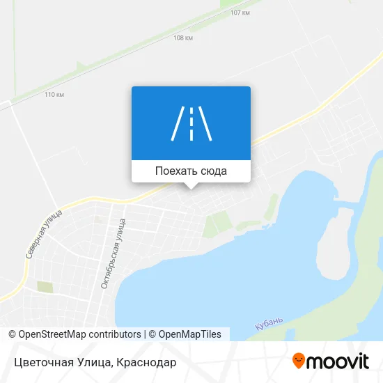 Карта Цветочная Улица