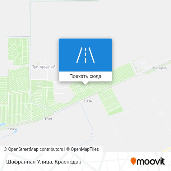 Карта Шафранная Улица
