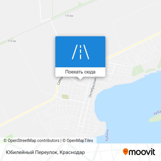 Карта Юбилейный Переулок