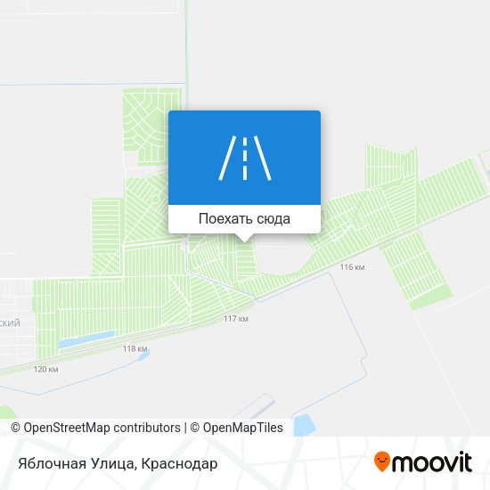 Карта Яблочная Улица