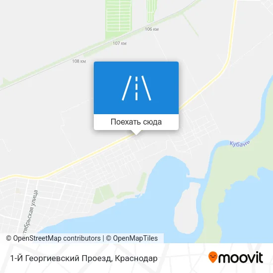 Карта 1-Й Георгиевский Проезд