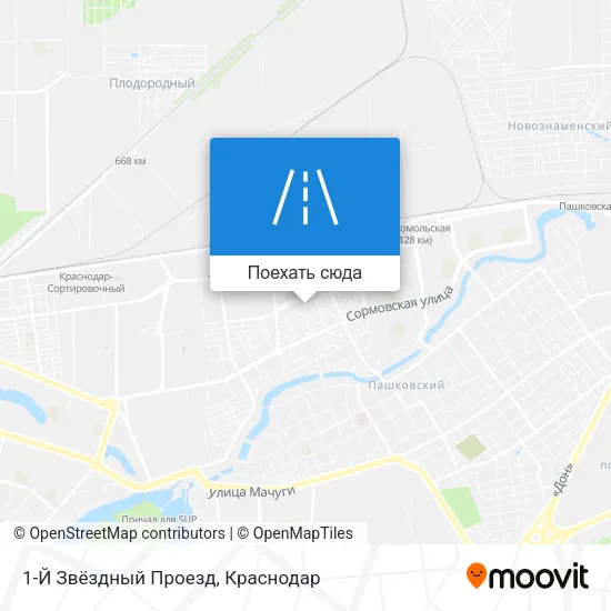 Карта 1-Й Звёздный Проезд