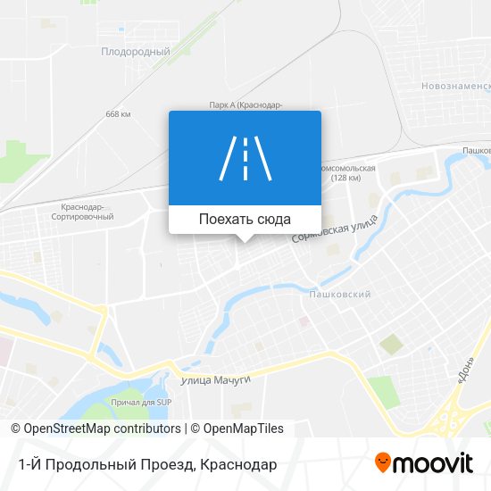 Карта 1-Й Продольный Проезд