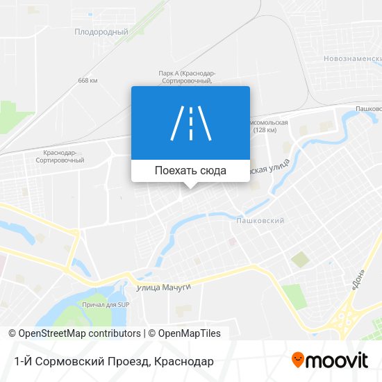 Карта 1-Й Сормовский Проезд