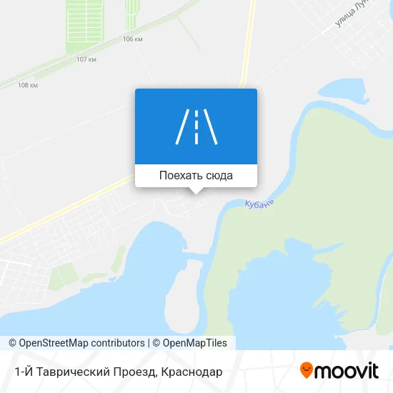 Карта 1-Й Таврический Проезд