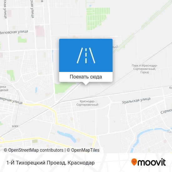 Карта 1-Й Тихорецкий Проезд