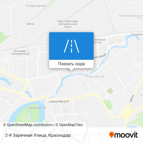 Карта 2-Я Заречная Улица