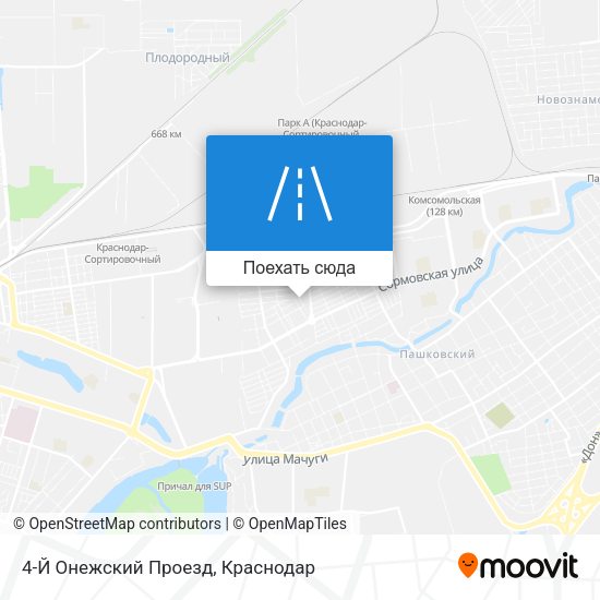 Карта 4-Й Онежский Проезд