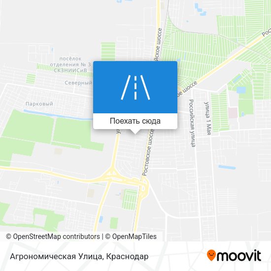 Карта Агрономическая Улица