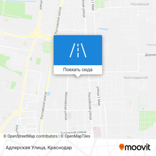 Карта Адлерская Улица