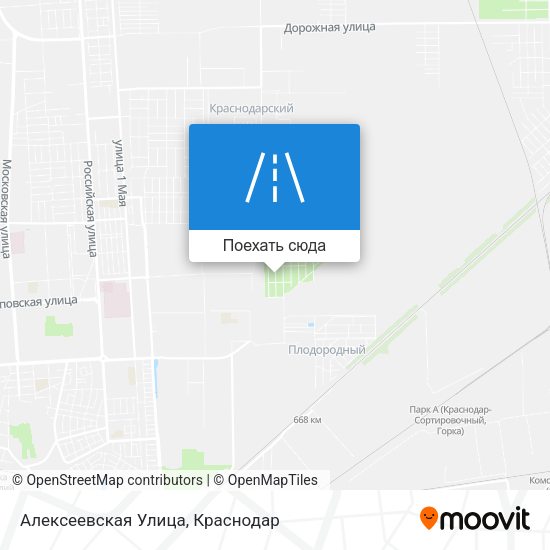 Карта Алексеевская Улица