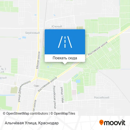 Карта Алычёвая Улица