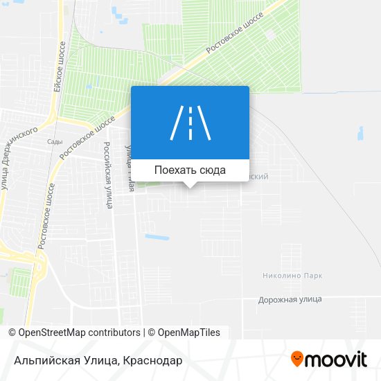 Карта Альпийская Улица