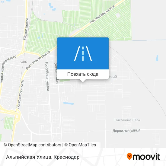 Карта Альпийская Улица