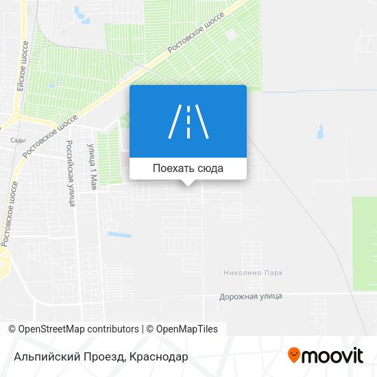 Карта Альпийский Проезд