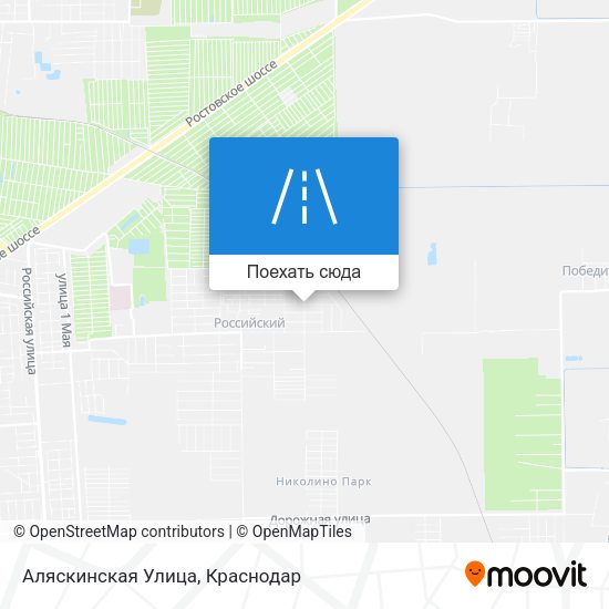 Карта Аляскинская Улица