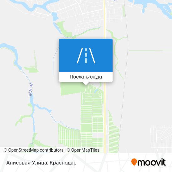 Карта Анисовая Улица