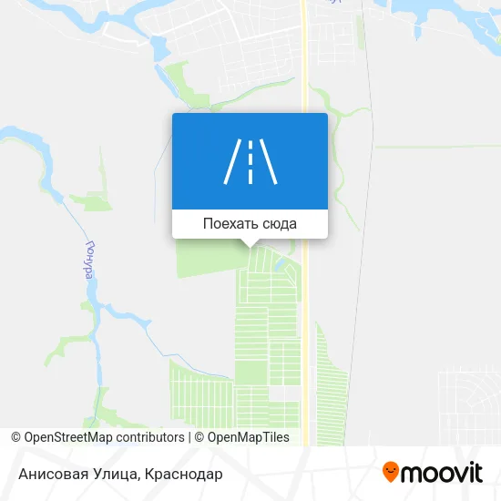 Карта Анисовая Улица
