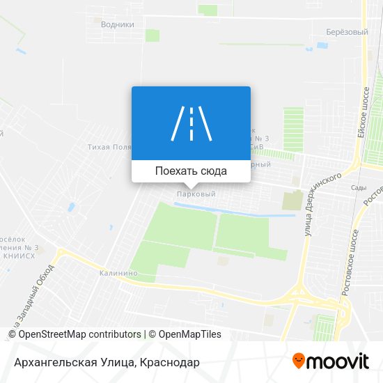 Карта Архангельская Улица