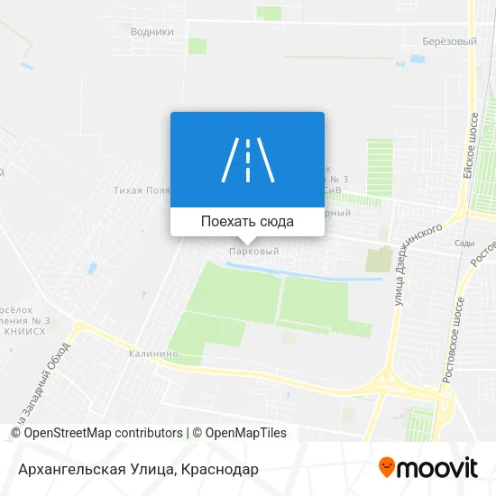 Карта Архангельская Улица