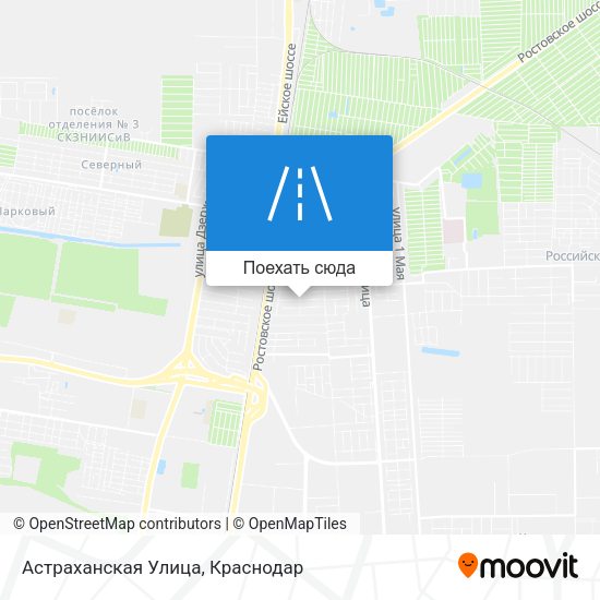 Карта Астраханская Улица
