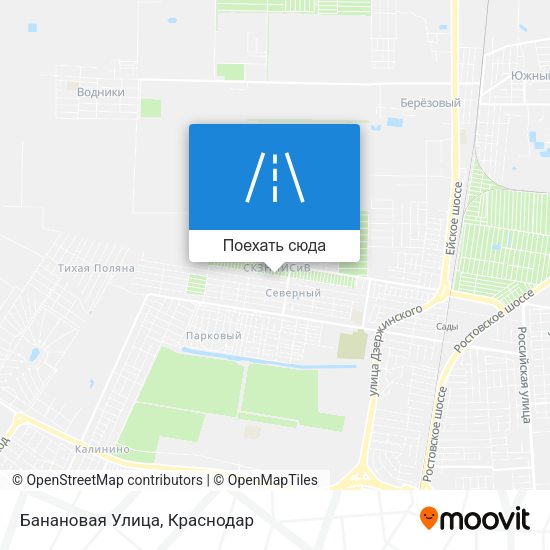 Карта Банановая Улица