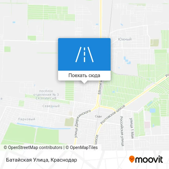 Карта Батайская Улица