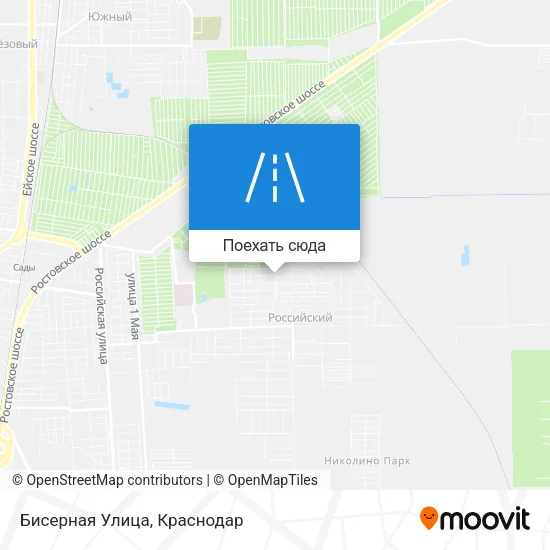 Карта Бисерная Улица