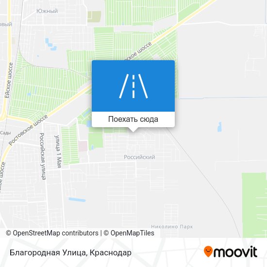 Карта Благородная Улица