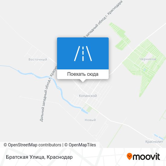 Карта Братская Улица