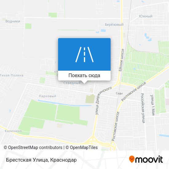 Карта Брестская Улица
