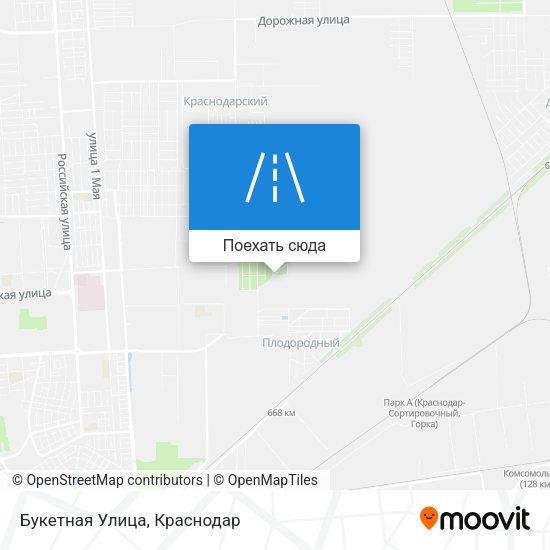 Карта Букетная Улица