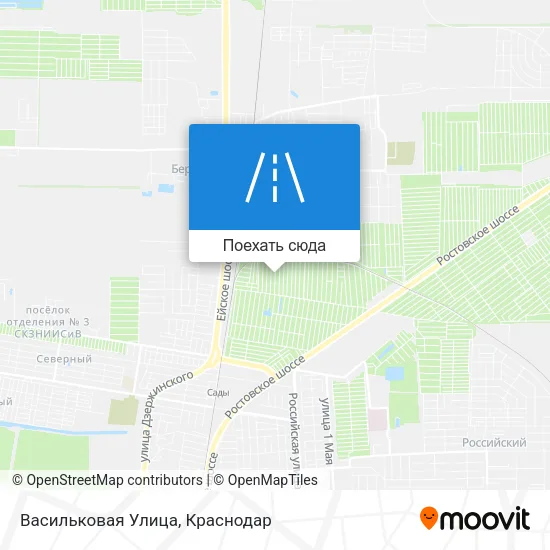 Карта Васильковая Улица