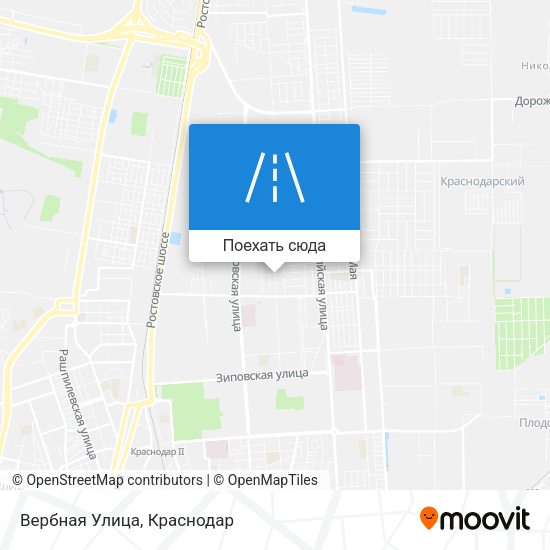 Карта Вербная Улица