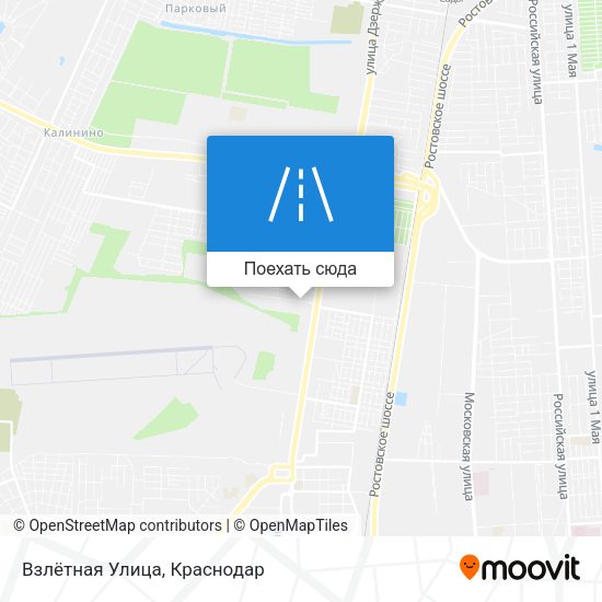 Карта Взлётная Улица