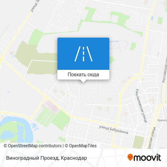 Карта Виноградный Проезд