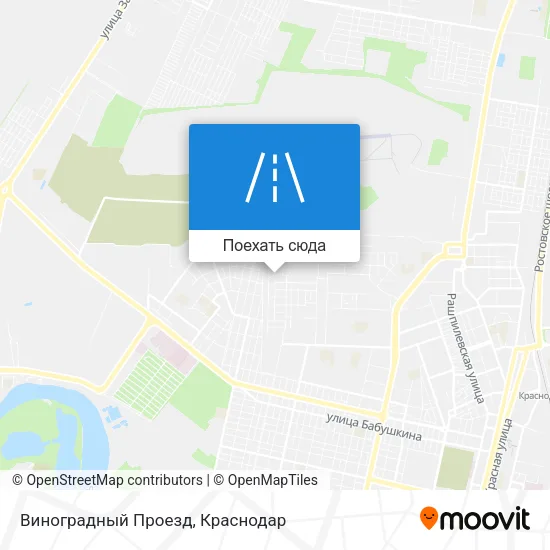 Карта Виноградный Проезд