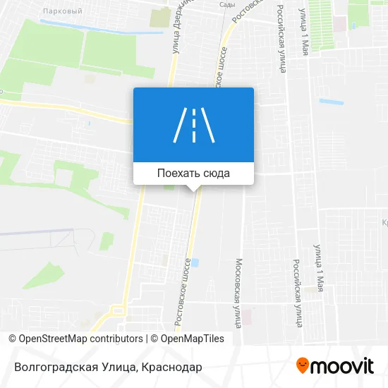Карта Волгоградская Улица