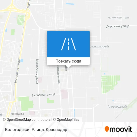 Карта Вологодская Улица