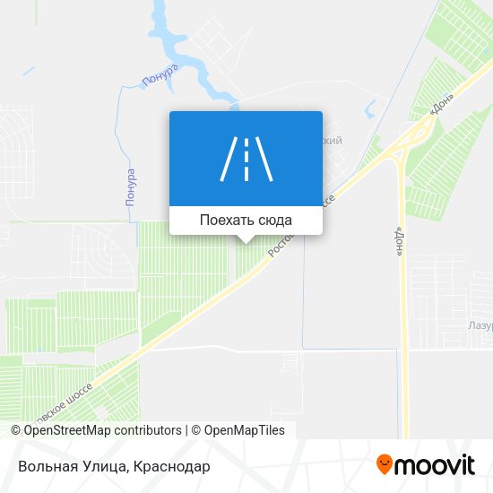 Карта Вольная Улица