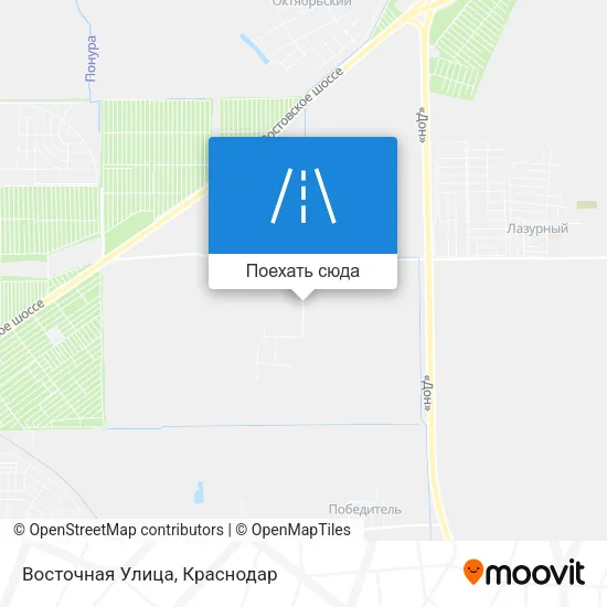 Карта Восточная Улица