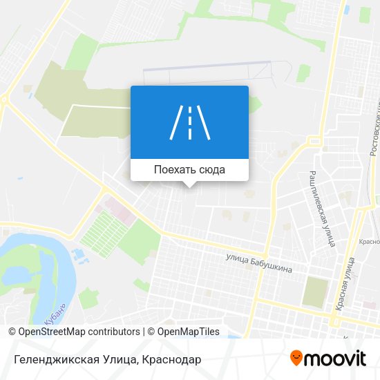 Карта Геленджикская Улица