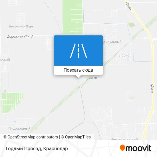 Карта Гордый Проезд