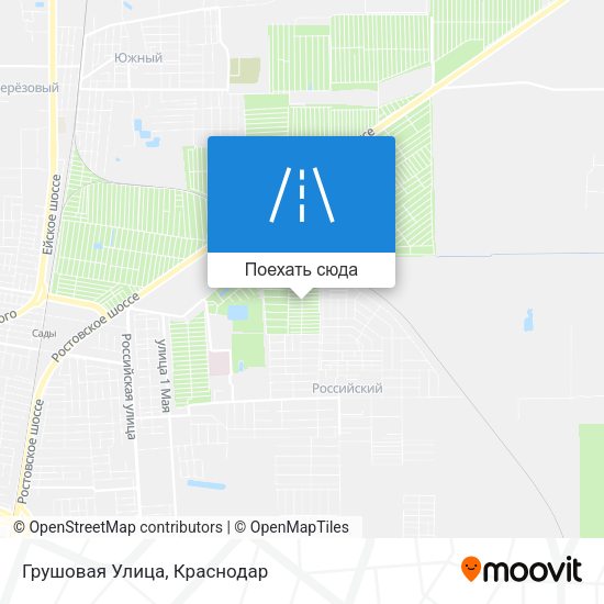 Карта Грушовая Улица