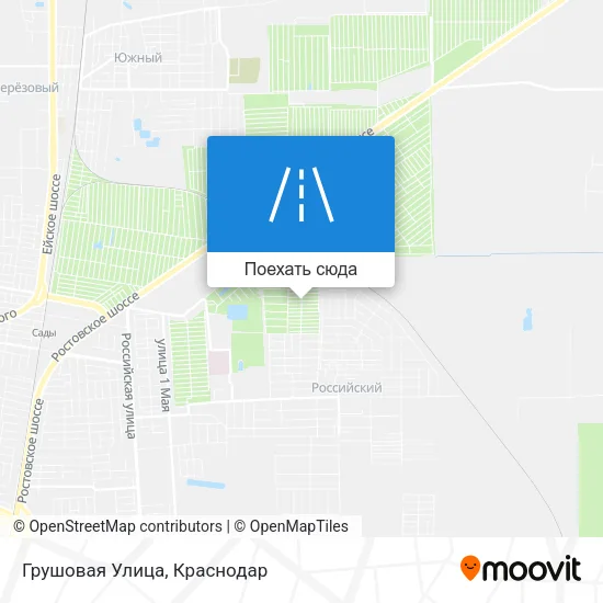 Карта Грушовая Улица