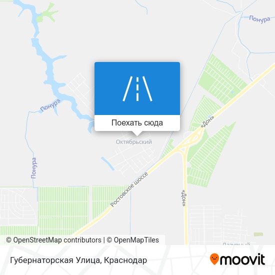 Карта Губернаторская Улица